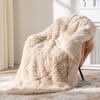 Topblan Shaggy Long Fur Faux Fur Weighted Blanket, Fuzzy and