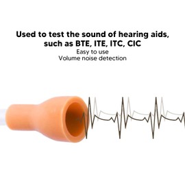 Hearing Aid Hearing Stethoscope, Hearing Stethoscope Volume Noise Detection for Testing BTE, ITE, ITC, CIC, Binaural Metal Audiophone Stethoscope Hearing Aid Accessories (Light Blue)