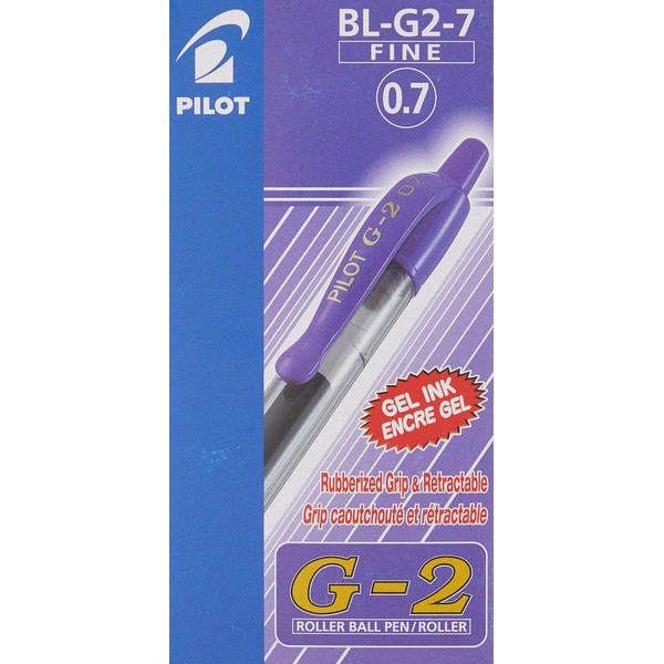 Pilot G207 Retractable Gel Rollerball 0.7 mm Tip (Box of 12) - Violet