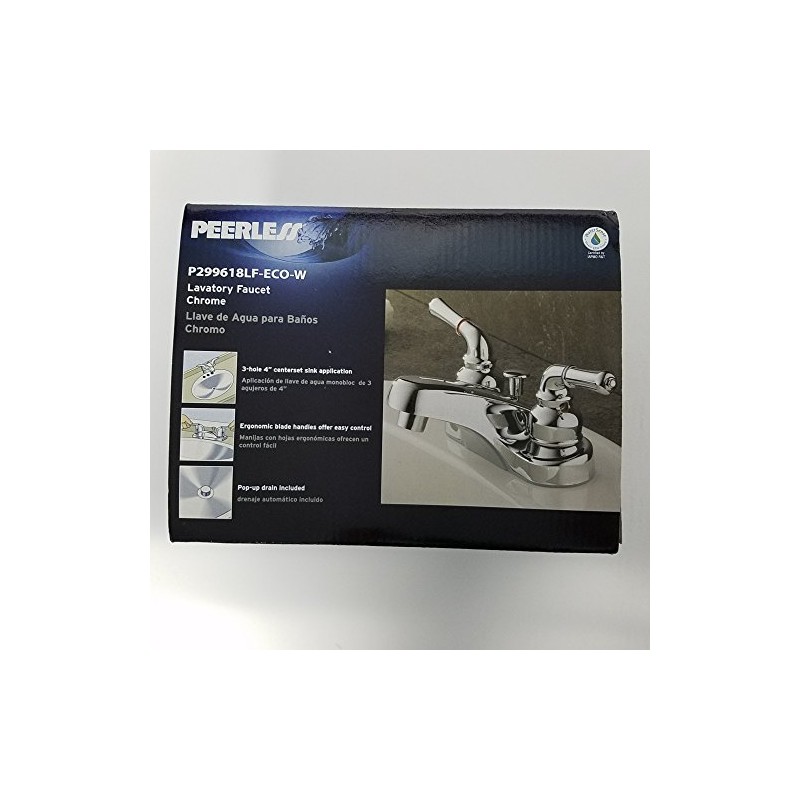 Peerless P299618LF-ECO-W Retail Channel Product Bathroom Faucet, Chrome