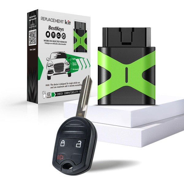 BestKeys Car Key Fob Replacement DIY Instruction Kit Key Fob