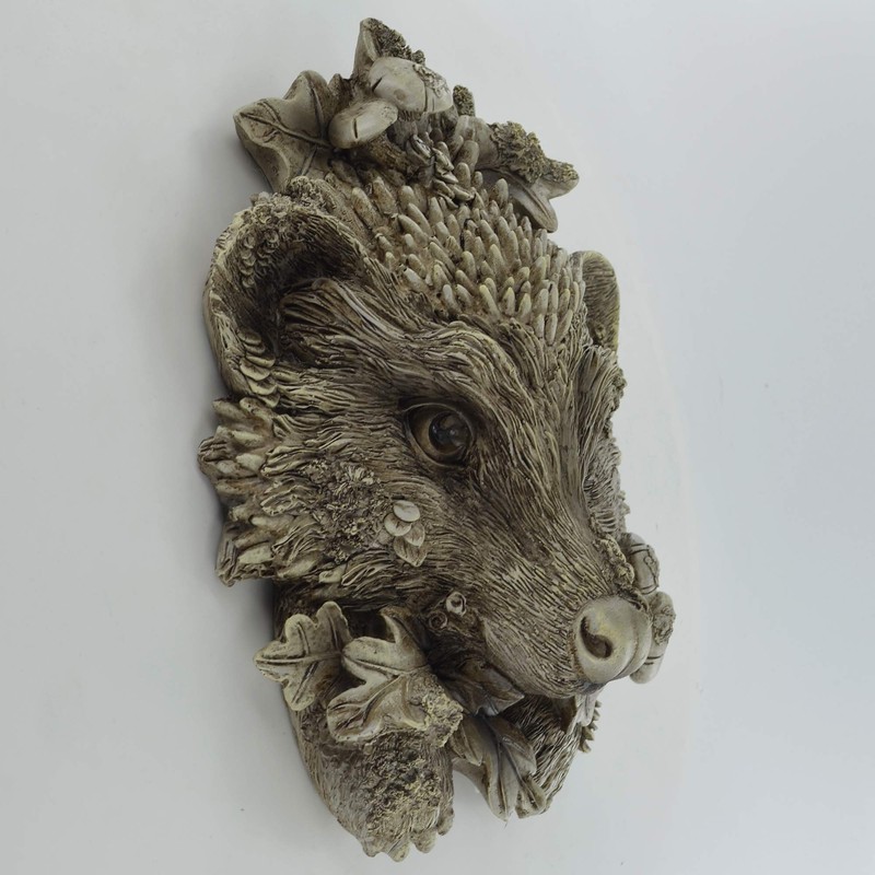 Prezents Hedgehog Woodland Animal Wall Plaque Garden Decor Home Gift