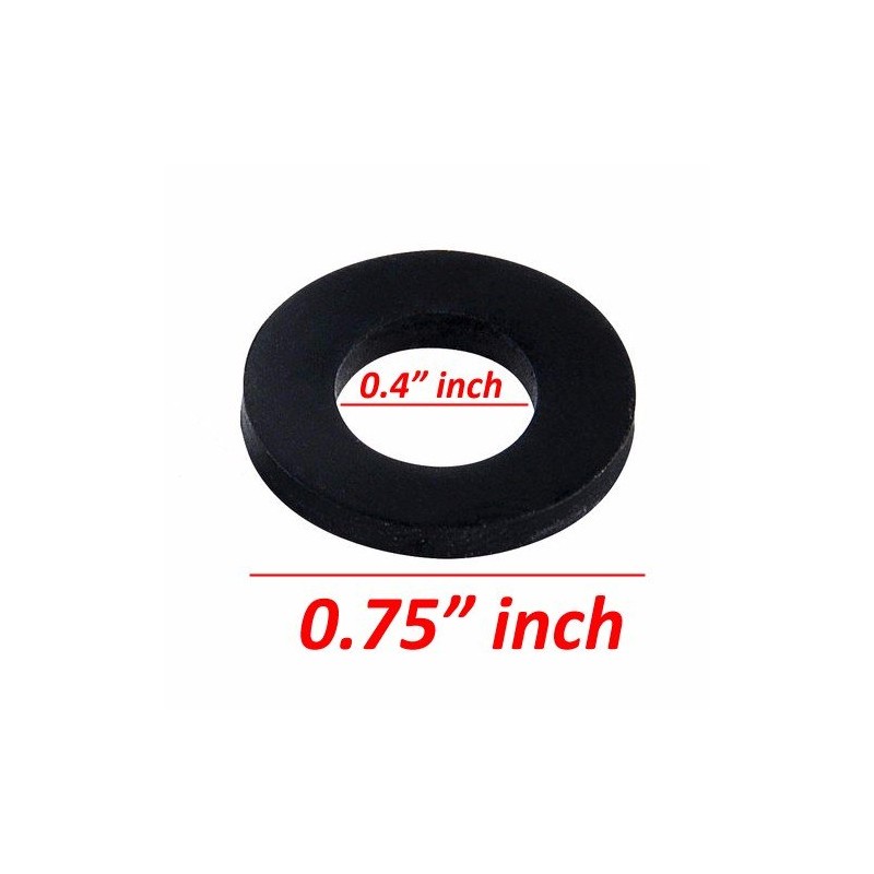 Wideskall® Rubber Flat Washer Grommet 3/4" inch (Pack of 50)