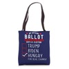 Funny Presidential Election 2024 Sign Vote Change Hungry Tote Bag