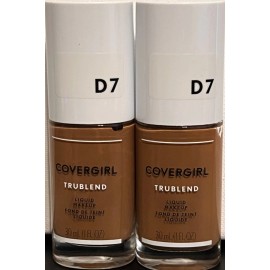 COVERGIRL Lot Of 2 Covergirl Trublend Liquid Makeup - D7 Soft Sable Free Shipping