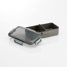 Skater PFLB8AG-A Bento Box, Charcoal Gray, 28.2 fl oz (830 ml), Antibacterial, Fluffy, Large Capacity, For Men, Made in Japan