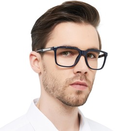OCCI CHIARI Wide Reading Glasses Men Large Head 2.75x Strength Ultralight Readers(1.0 1.25 1.5 1.75 2.0 2.25 2.5 2.75 3.0 3.5 4.0 5.0 6.0)