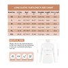 Women's 2 Pack Long Sleeve Turtleneck Thermal T-Shirts Mock Neck