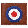 Yoshi Mod Target Men's Leather Wallet, Genuine Brown Leather Wallet,