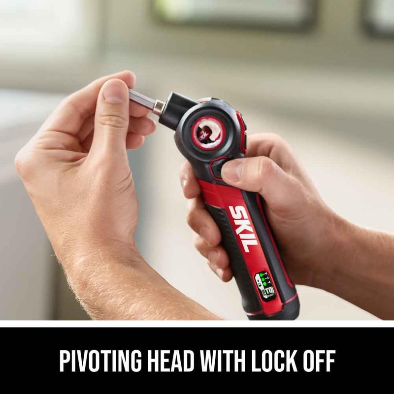 SKIL Twist 2.0 Rechargeable 4V Screwdriver with Pivoting Head, Torque