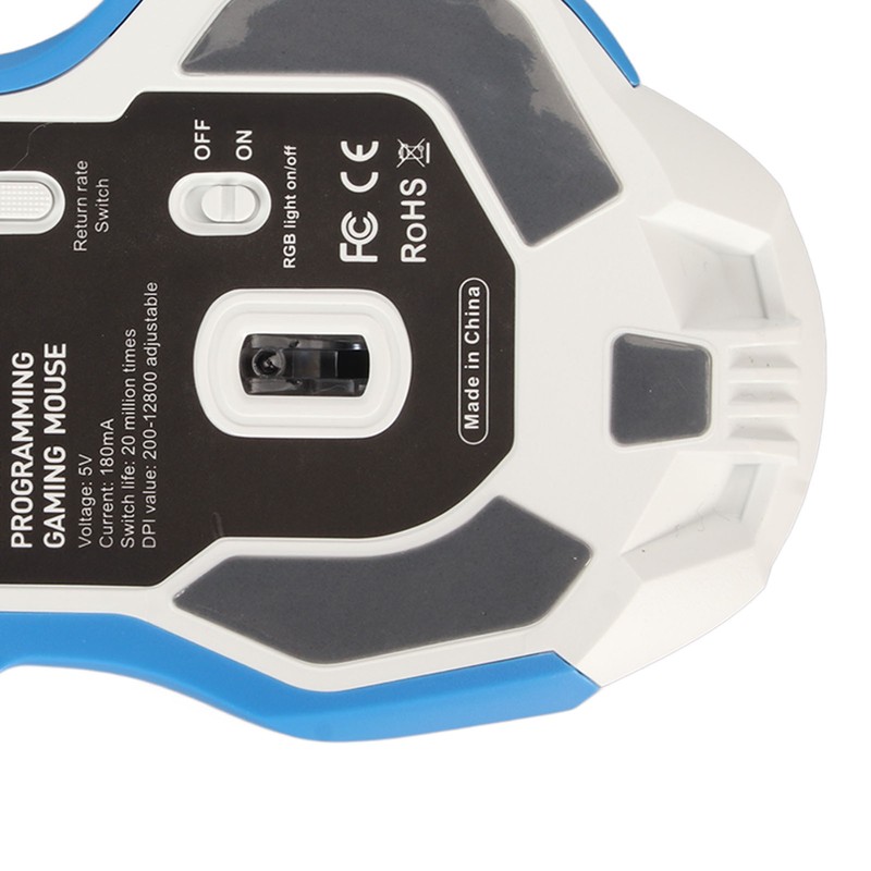 Wired Gaming Mouse 10 Button Macro Programmable 13 RGB Lighting