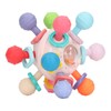 Baby Sensory Teething Toy Grasping Activities Bright Colors Silicone Soothes