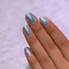ILNP Skate Date - Iridescent Timeless Teal Holographic Jelly Nail