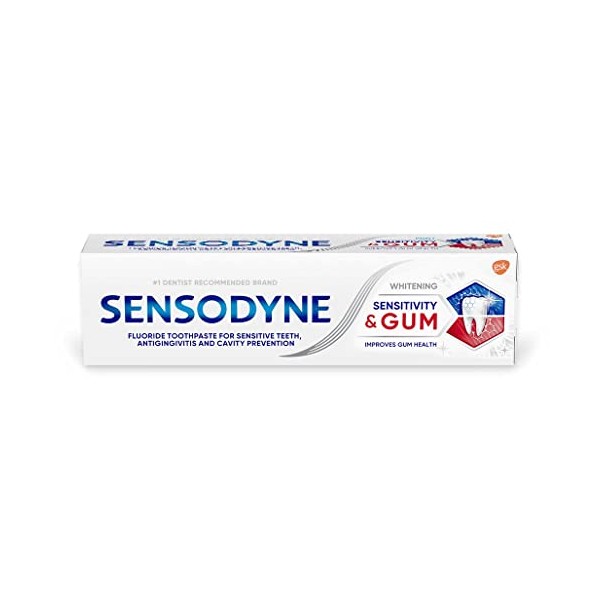 Dual Action Sensodyne Toothpaste Sensitivity & Gum, Mint, 3.4 oz (Pack of 2)