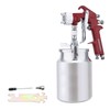 ENDOZER Professional Siphon Feed Spray Gun for Paint, Red Handle,