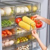 Mano 2Pack Clear Fridge Drawers Pull Out Stackable Refrigerator Drawer