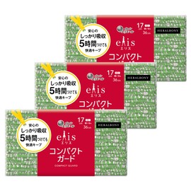 Heralbony Project Product, Ellis Compact Guard, No Wings, 6.7 inches (17 cm) (Light Day), 36 Sheets x 3 Pieces