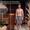 Liebenstein® Men's Premium Sauna Kilt with Buttons - Made of