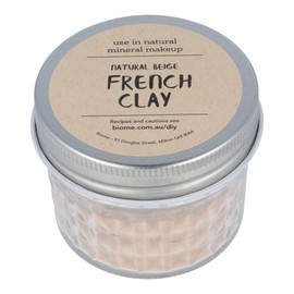 Biome Skincare Natural Beige French Clay in Glass Jar 50g