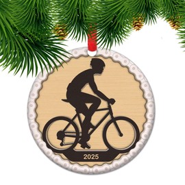 Flairon Biking Car Ornament - Bike Lover Christmas Tree Decor, Bicycle Ornament, Gift for Biking Enthusiasts, Cyclist Gift, Bike Themed Holiday Decoration