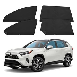 ZATOOTO - Cortinas magnéticas para ventana de coche para Toyota RAV4 2019-2024, 4 piezas de cubiertas magnéticas para ventana de coche, cortinas de privacidad de luz 100% bloqueadas, parasol para