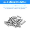 CLAHJQX 350 Pcs M1.6 M2 M2.5 Hex Socket Button Head