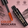 Joyeee 6 Colors Waterproof Colored Mascara Set, Lengthening, Volumizing, Long-Lasting,