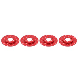 4pcs RC Brake Disc Aluminum Alloy Brake Caliper for 2.2 Inch Wheel 1/10 RC Crawler CarRed