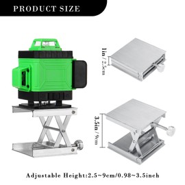 Adjustable Lab Lift Stand Stainless Steel Lift Table Lab Stand Scientific Lab Lift Platform Stands Rack Scissor Lab Lifter for Science Experiment