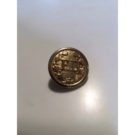 FIRE DEPARTMENT BUTTONS, Gold, 1", Ring back