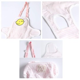 Reusable Dog Nappies, Lovely Female Dog Nappies Pants Machine Washable For Medium Dogs Large Dogs (Pink Chick)