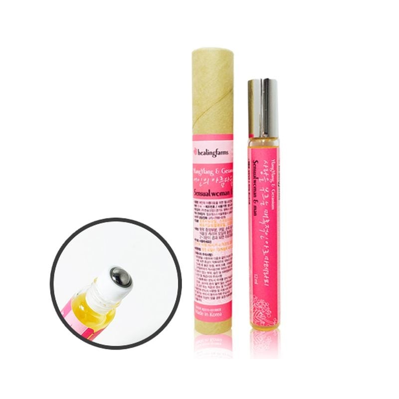 16-4 Healing Farms Aroma Roll-On Pulse Point Ylang Ylang Geranium