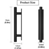 kwa heri Self-Stick Push Pull Helper Black Hidden Cabinet Handles