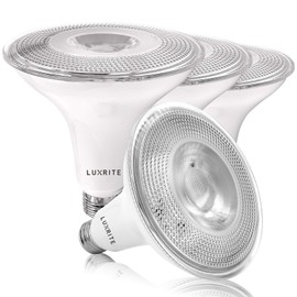 LUXRITE 4 Pack PAR38 LED Outdoor Flood Light Bulbs, 120W Equivalent, 1250 Lumens, 3500K Natural White, 15W Dimmable, Indoor Outdoor Spotlight Bulb, Wet Rated, E26 Standard Base, UL Listed