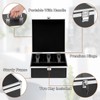 GUSHBIN Locking Cash Box Money Storage Box with Removable Tray