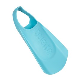 arena Unisex Kids Junior Swim Training Fins for Lap Swimming, Open Heel and Hydrodynamic Slits, Sky, Size 1.5-2 US