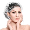 Ortarco 100PCS Large Disposable Shower Caps for Women reusable waterproof,