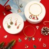 MARFOREVER 40Pcs/20 Pairs Christmas Charms, Christmas Gold Enamel Charms Pendants