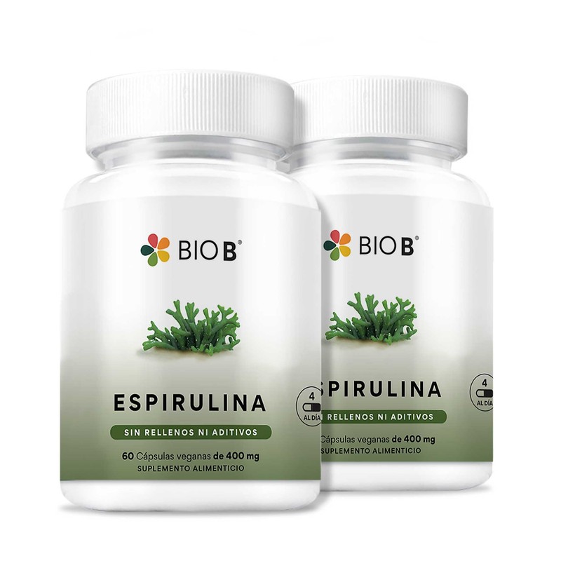 BIO B | Espirulina 60 cápsulas veganas (2)