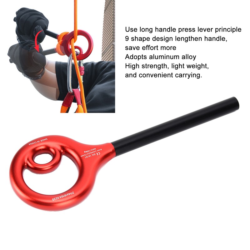 9 Shape Rigging Descender Anti Falling Outdoor Rock Climbing Speed