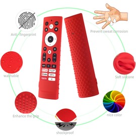 Silicone Case for Hisense Voice Remote ERF3A90 Fit for Hisense U7G U9G U8 Series 4K ULED Remote Silicone Cover(Red)
