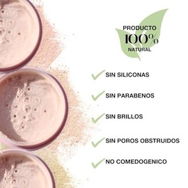 Polvo traslucido matificante, polvo suelto, tamaño 8g, control de grasa, Avena, Arroz, Caléndula, Vitamina C, Vitamina E, FPS 20, Para Piel Grasa con tendencia a acné, piel sensible, piel suave, dermatológico, natural, Biotiks, Tono natural.
