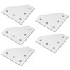 5PCS Flat Tie Plate Aluminum Alloy 5 Holes Compression Resistance