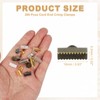 sourcing map 200Pcs Ribbon Ends, 16mm Ribbon Crimp Clamp End