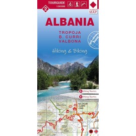 Albania hiking & biking 1:50000: Karte 2: Tropoja, B. Curri und Valbona (Tourguide Albanien "Hiking & Biking" 50 T., Band 2)