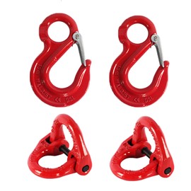 2Pcs Sling Hook with Hammerlock, Caravan Trailer Chain Connecting Extend (1.12T)