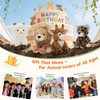 MorisMos 4 Pcs Bulk Stuffed Animals, 8" Woodland Plush