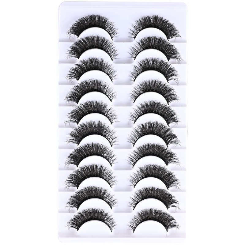 FARRED Wispy Lashes Short Eyelashes Fluffy Cat Eye False Eyelash