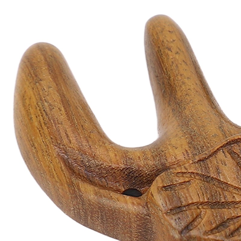 Sandalwood Nose Guasha Massage Tool Five Tooth Scalp Meridians Scraping