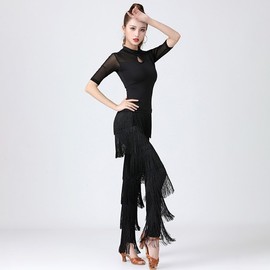 Latin Pants Style Belly Dance Outfit Black M 5ea